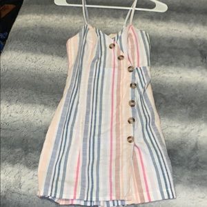 Button mini dress